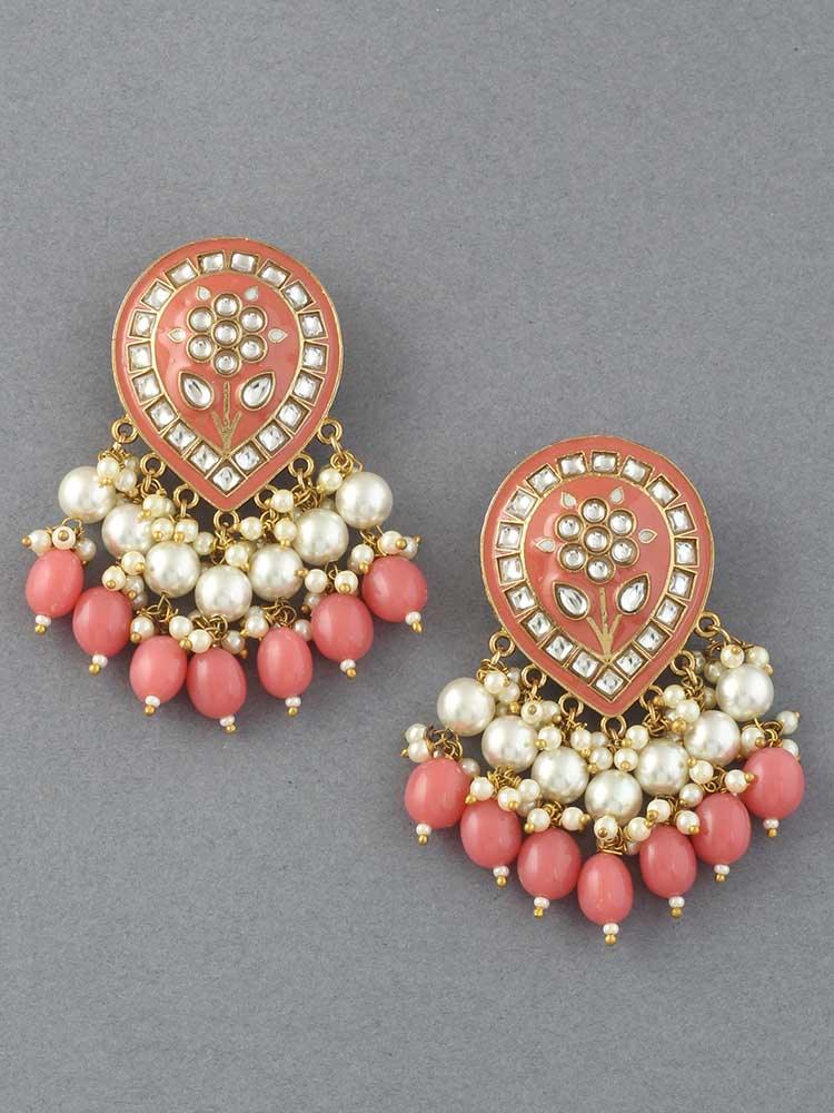 Coral Charmi Designer Earrings - Bling Bag