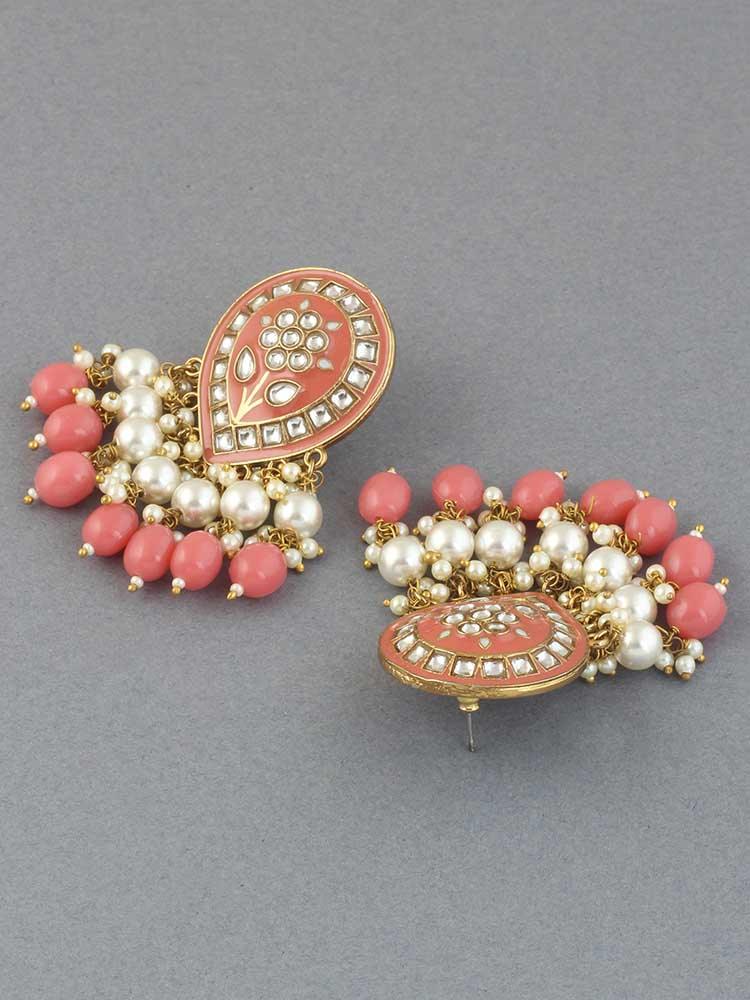 Coral Charmi Designer Earrings - Bling Bag