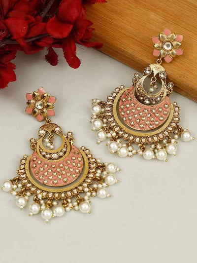 earrings - Bling Bag Coral Jalsa Designer Earrings