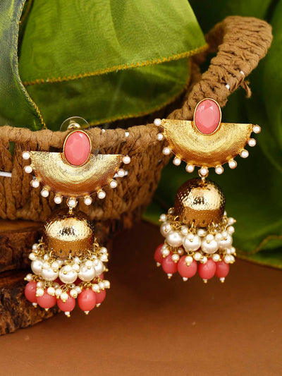 earrings - Bling Bag Coral Kavach Jhumki Earings