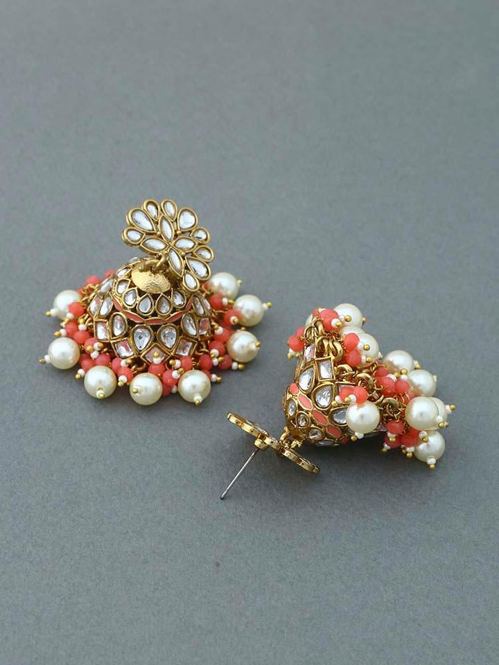 Coral Koyna Jhumkis - Bling Bag