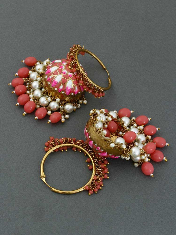 Coral Rajamani Jhumkis - Bling Bag