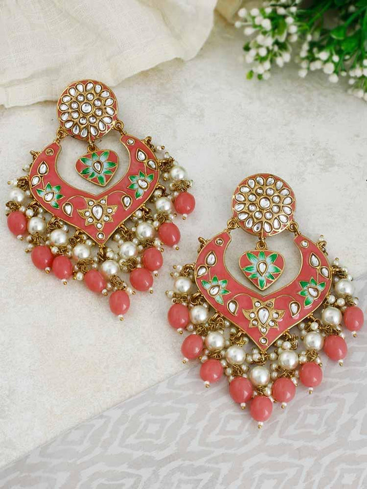 Coral Roohi Designer  Earrings - Bling Bag