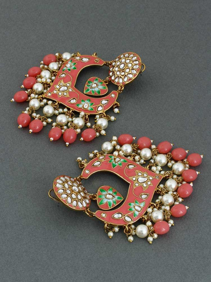 Coral Roohi Designer  Earrings - Bling Bag