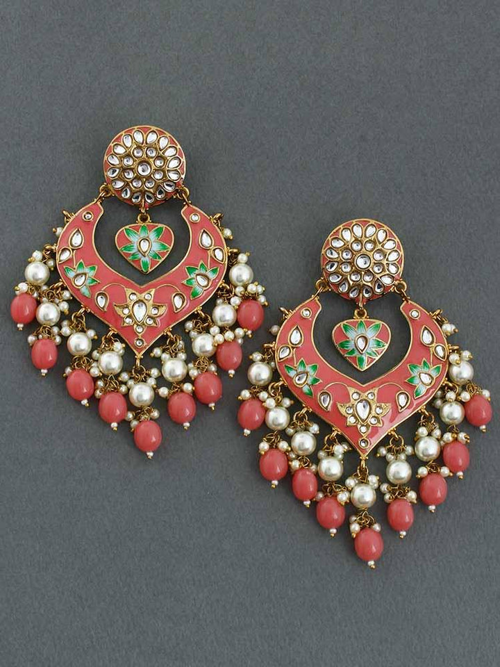 Coral Roohi Designer  Earrings - Bling Bag