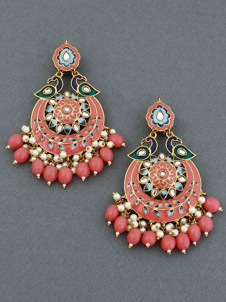 Coral Sangini Chandbalis - Bling Bag