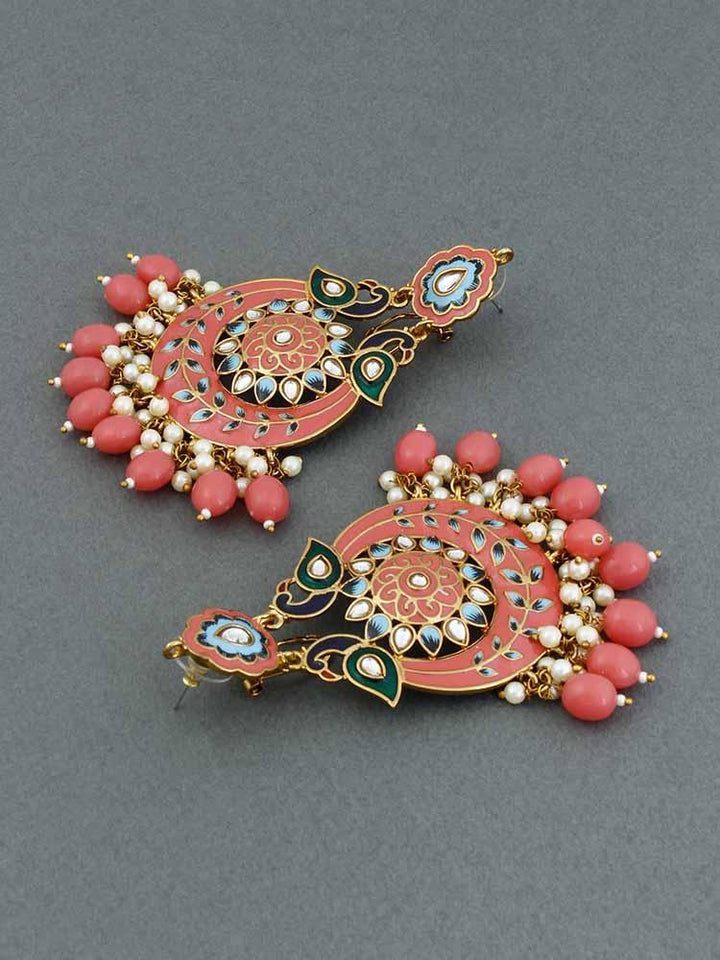 Coral Sangini Chandbalis - Bling Bag