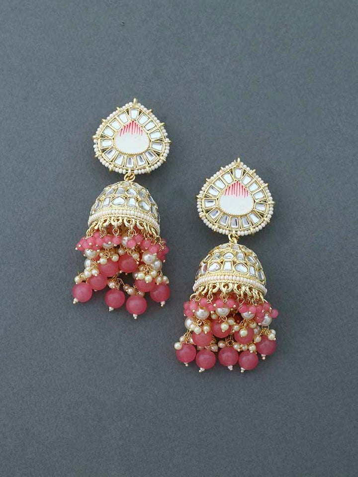 Coral Virupaksha Jhumkis - Bling Bag