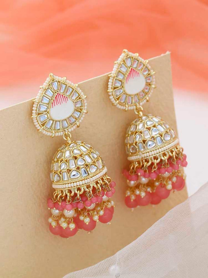 Coral Virupaksha Jhumkis - Bling Bag