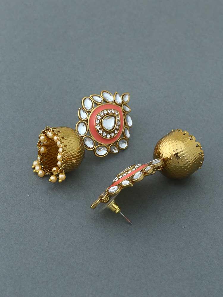 Coral Wardha Jhumkis - Bling Bag