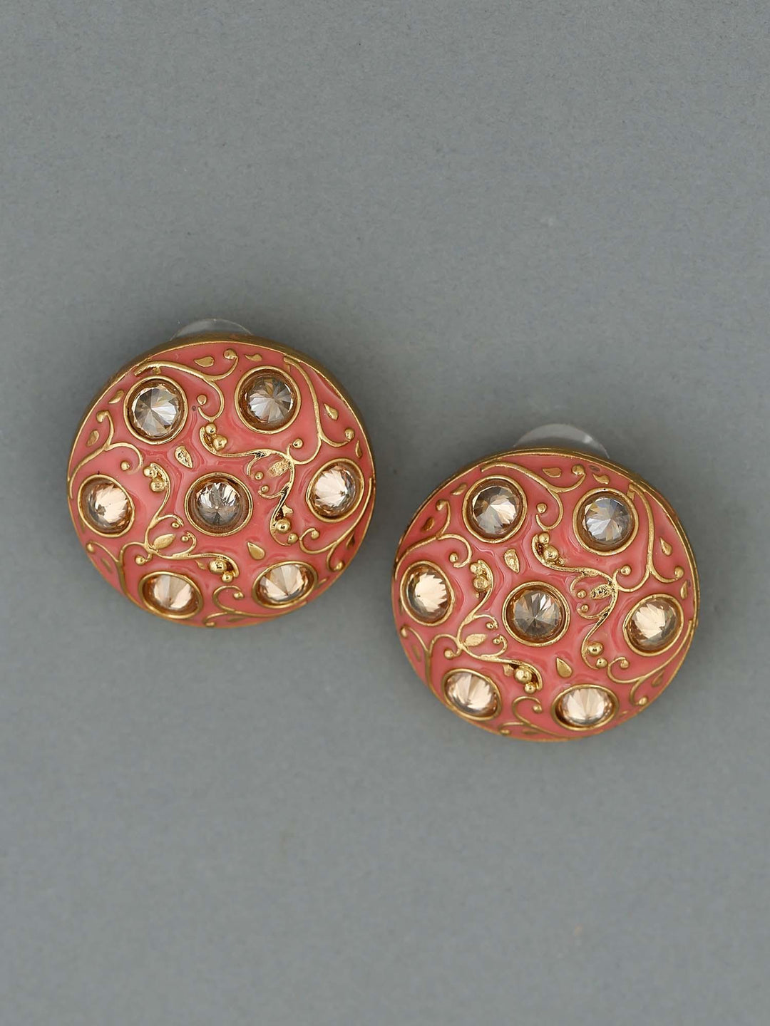 earrings - Bling Bag Coral Astra Designer Studs