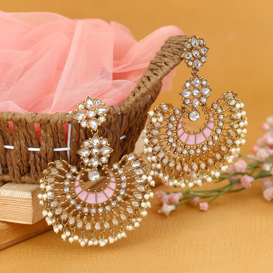 earrings - Bling Bag Lilac Chakra Designer Earrings