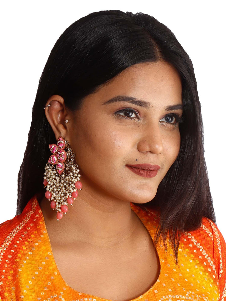 earrings - Bling Bag Coral Chakrika Designer Earrings