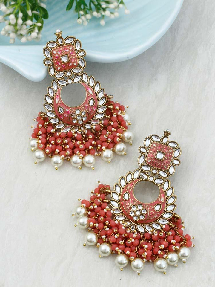 Coral Jayanti Chandbalis - Bling Bag