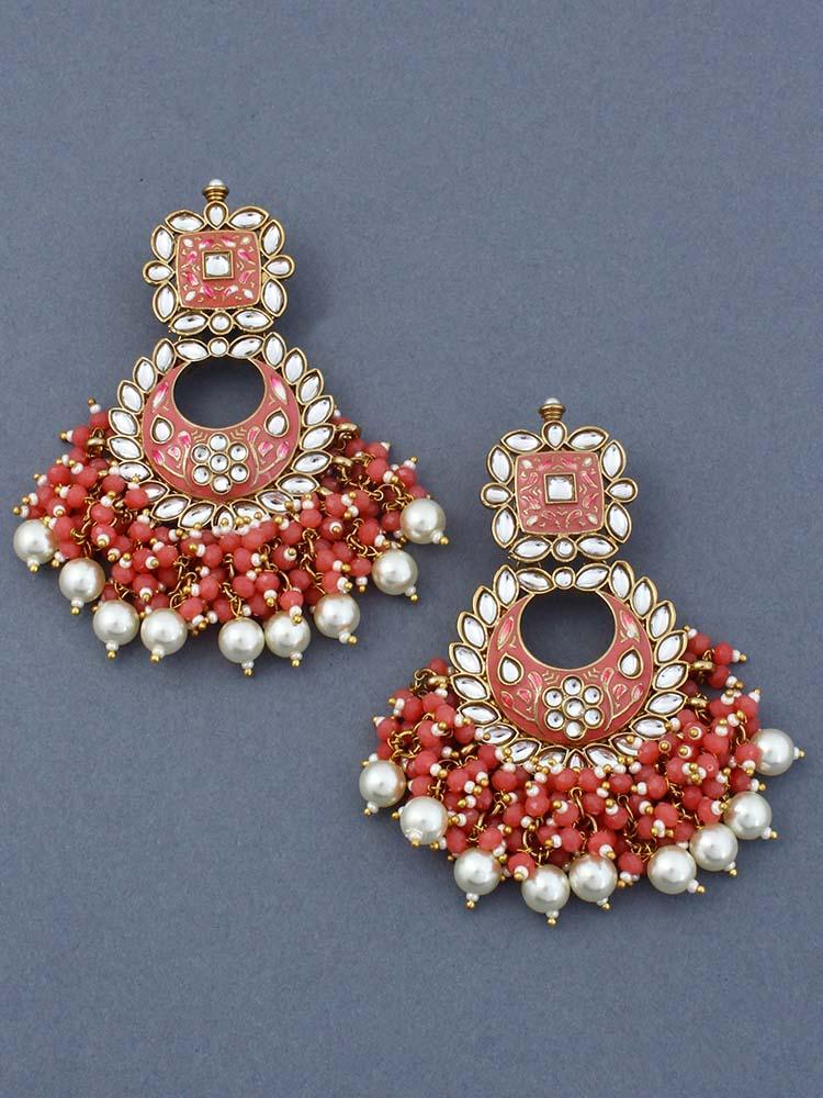 Coral Jayanti Chandbalis - Bling Bag