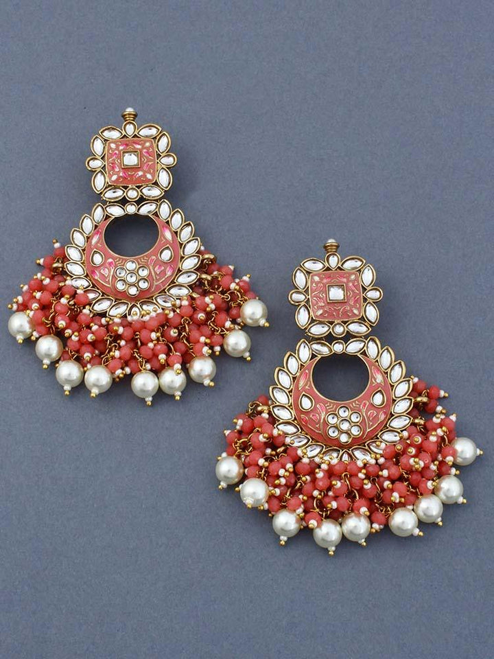 Coral Jayanti Chandbalis - Bling Bag