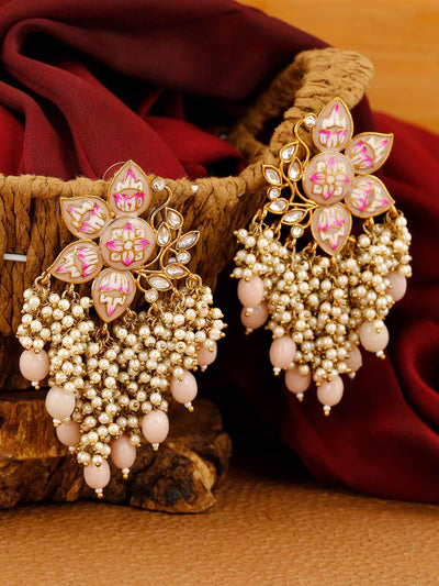 earrings - Bling Bag Crape Chakrika Pearl Tassel Earrings