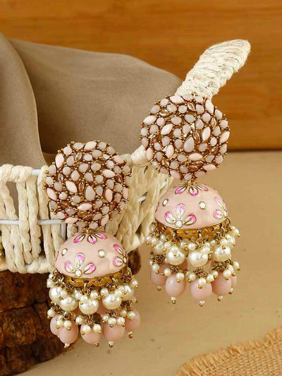 earrings - Bling Bag Crepe Daliha Jhumki Earrings