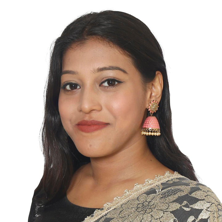 earrings - Bling Bag Coral Bell Ethnic Earrings