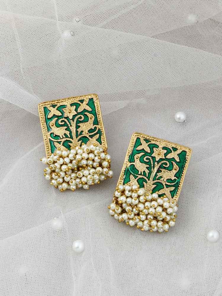 Emerald Gowri Studs - Bling Bag