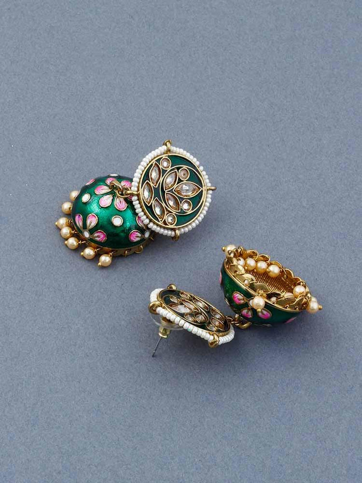 Emerald Havisha Jhumkis - Bling Bag