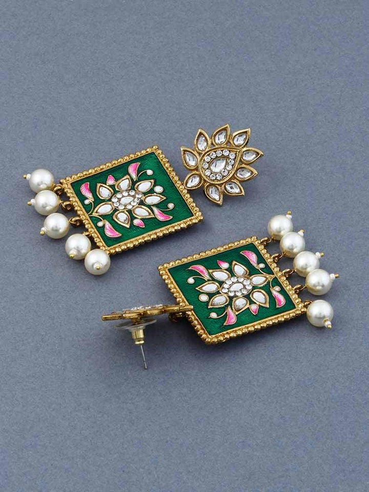 Emerald Kalavati Designer Earrings - Bling Bag