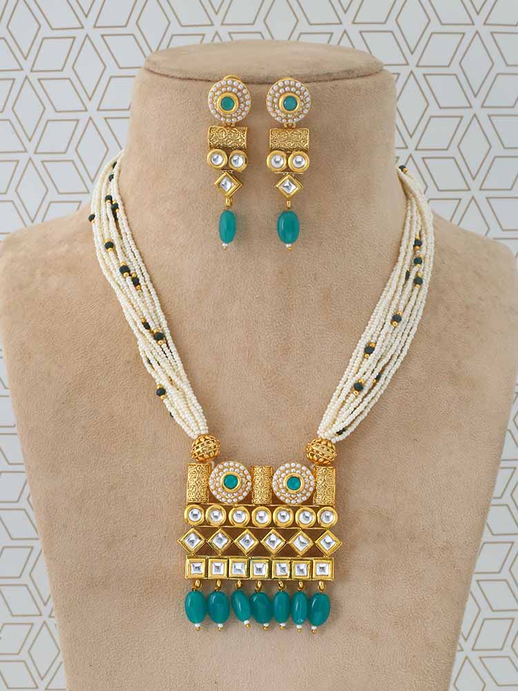 Jade Mekhala Jewellery Set