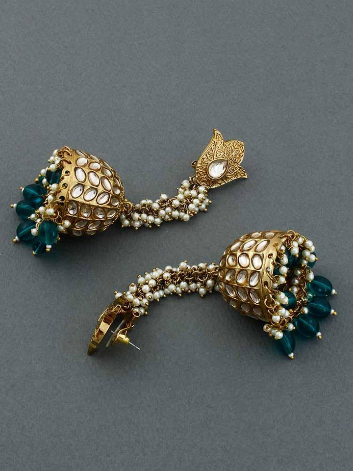 Emerald Rajkumari Jhumkis - Bling Bag