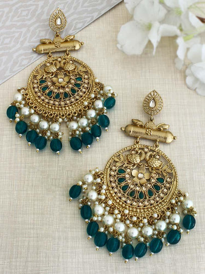 Emerald Rajshri Chandbalis - Bling Bag