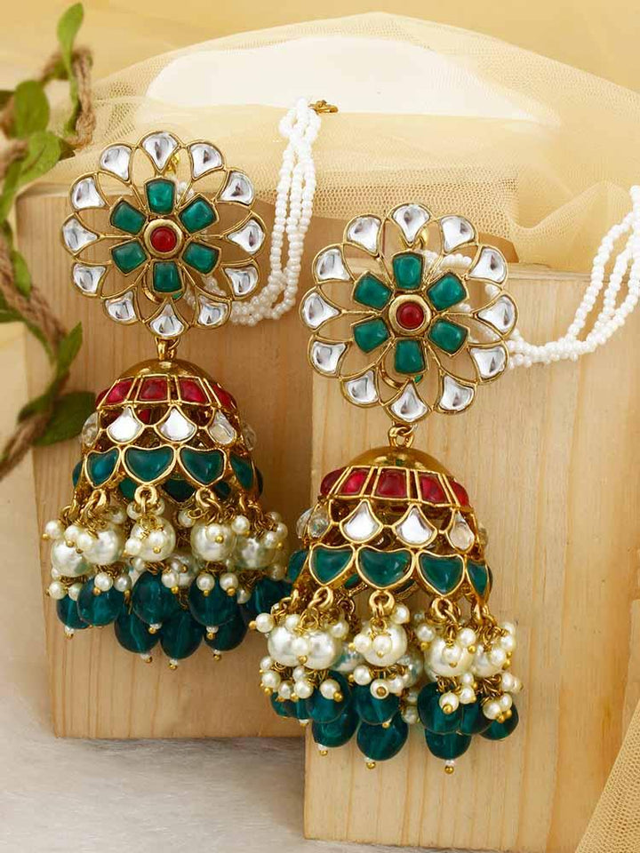 Emerald Rani Malka Sahara Jhumkis - Bling Bag