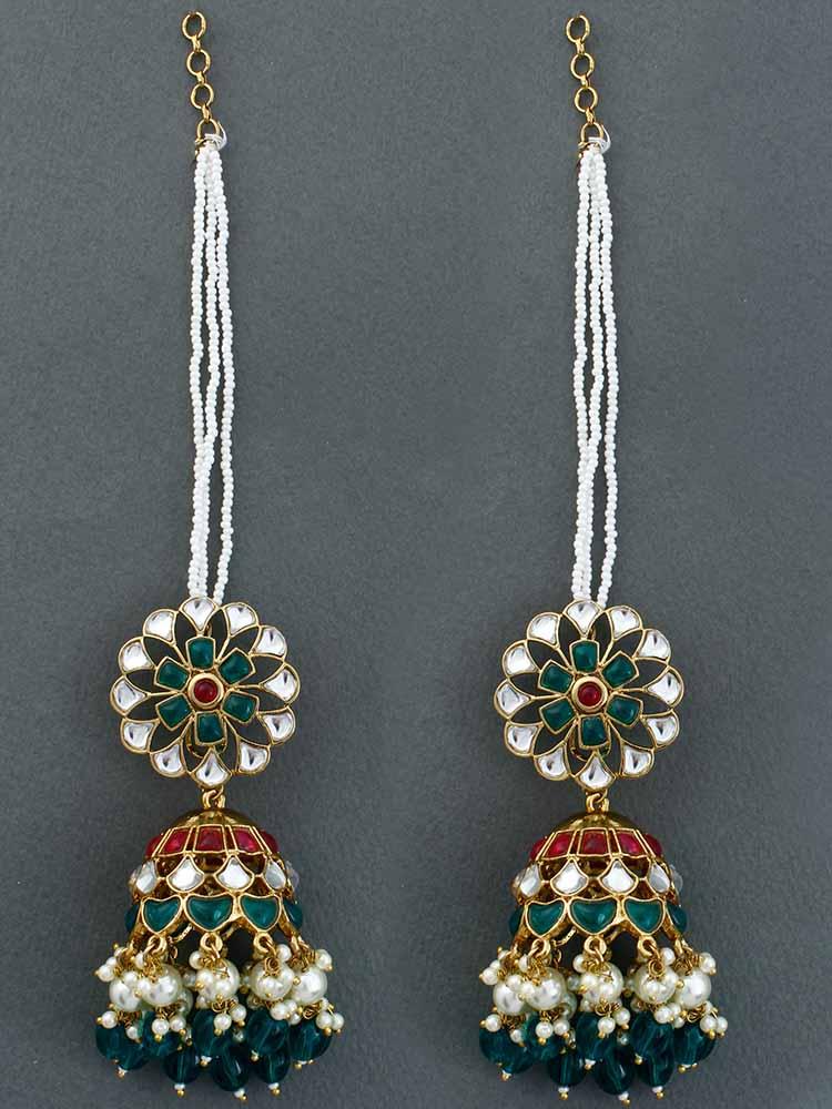 Emerald Rani Malka Sahara Jhumkis - Bling Bag