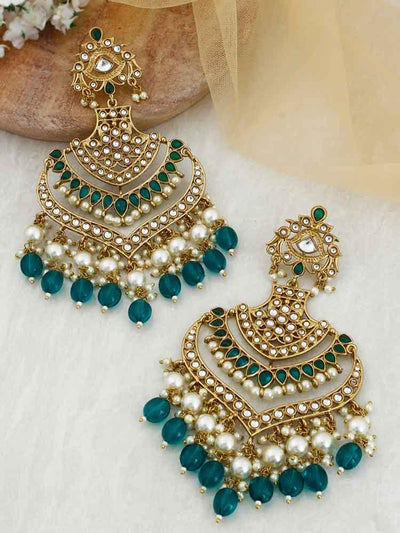 Emerald Samsaptaka Designer Earrings - Bling Bag