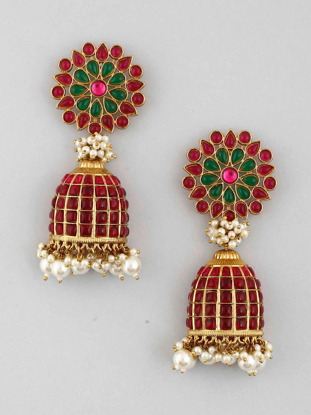earrings - Bling Bag Ruby Ekani Designer Jhumki