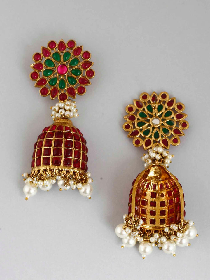 earrings - Bling Bag Ruby Ekani Designer Jhumki