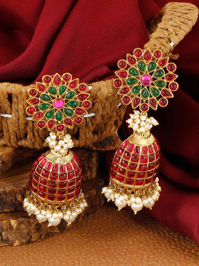 earrings - Bling Bag Ruby Ekani Designer Jhumki