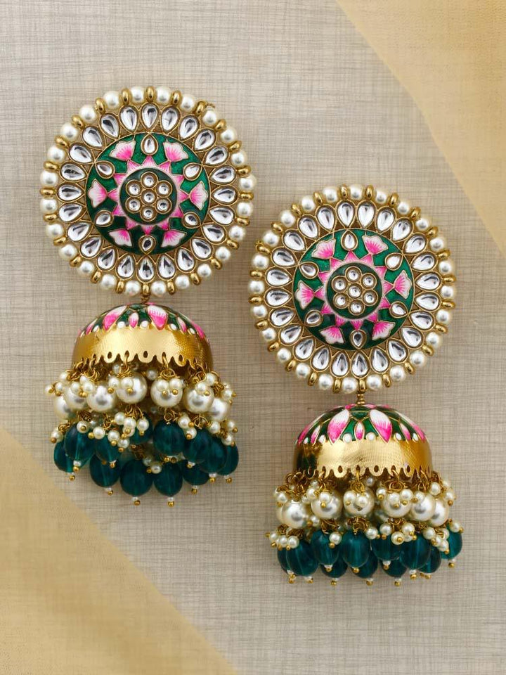 Emerald Kritika Jhumkis - Bling Bag