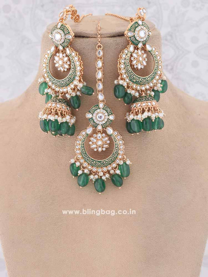 Emerald Abinaya Jewellery Set