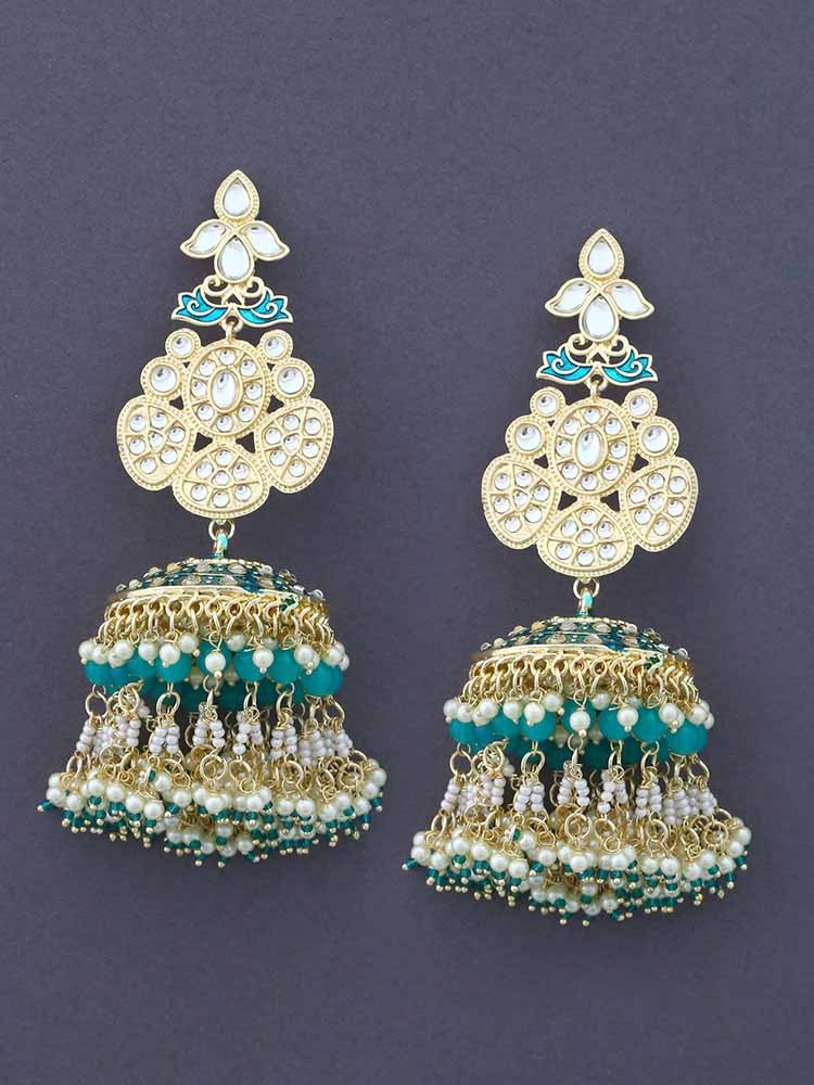 Peacock Anjulika Jhumkis