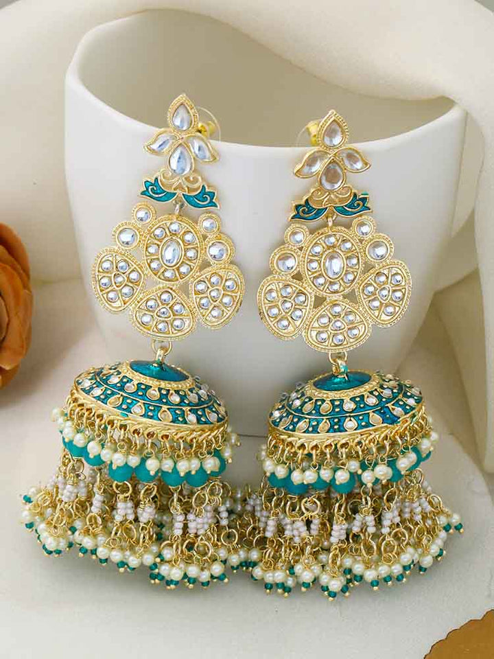 Peacock Anjulika Jhumkis