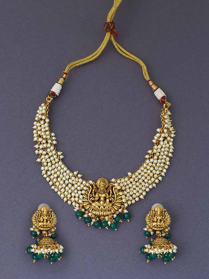 Emerald Annapurna  Jewellery Set