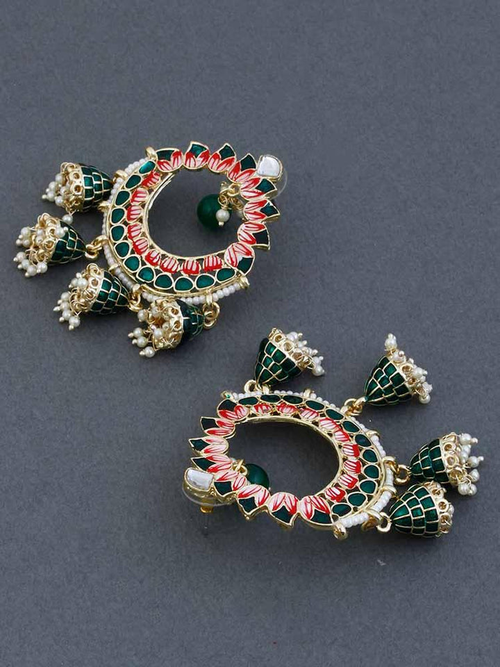 Emerald Bhavyani Satrangi Jhumkis - Bling Bag