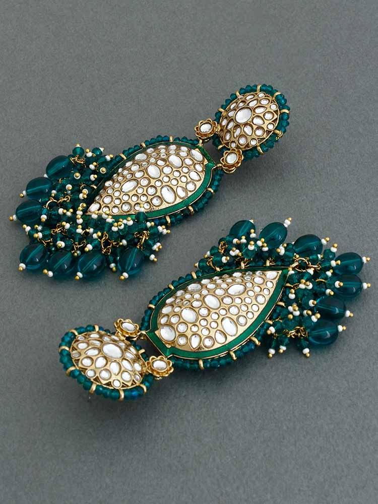Emerald Chaitali Designer Earrings - Bling Bag