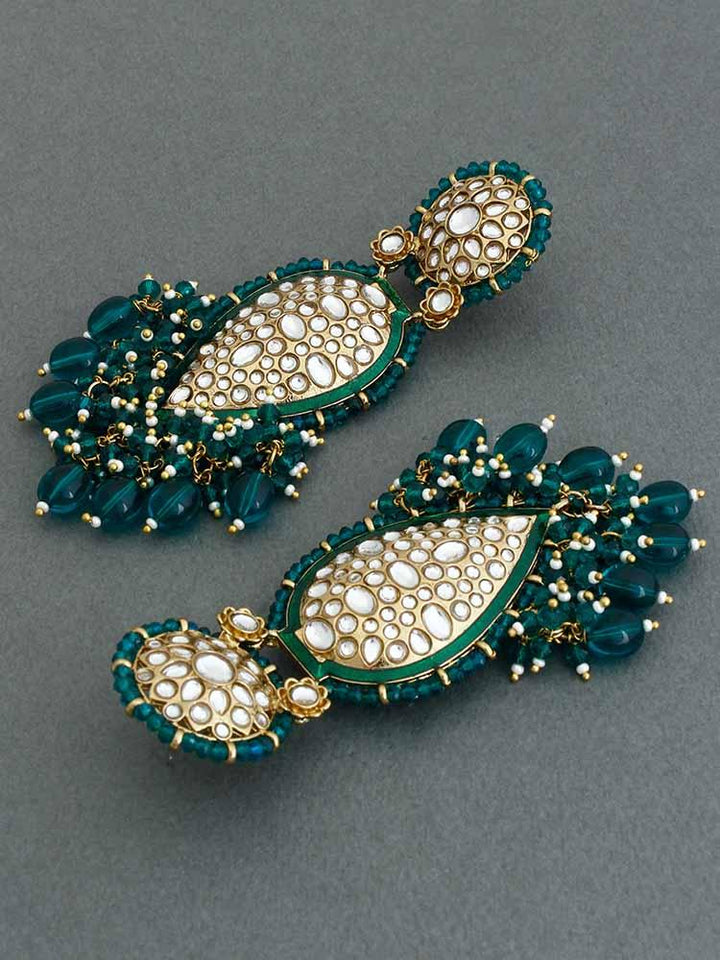 Emerald Chaitali Designer Earrings - Bling Bag