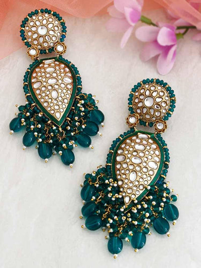 Emerald Chaitali Designer Earrings - Bling Bag