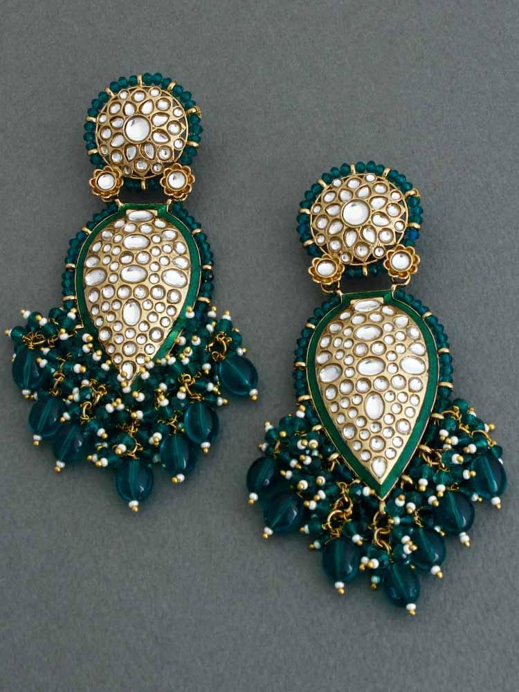 Emerald Chaitali Designer Earrings - Bling Bag