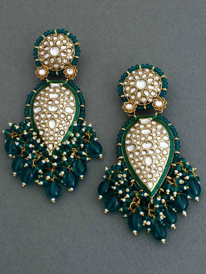 Emerald Chaitali Designer Earrings - Bling Bag