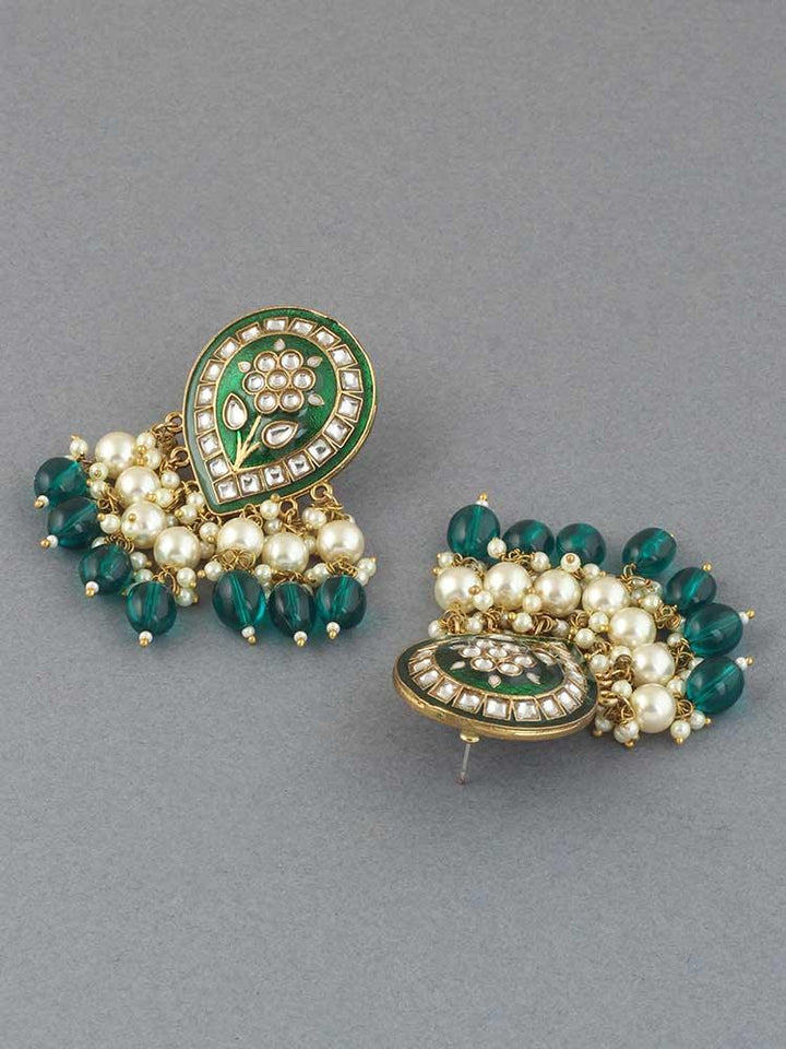 Emerald Charmi Designer Earrings - Bling Bag