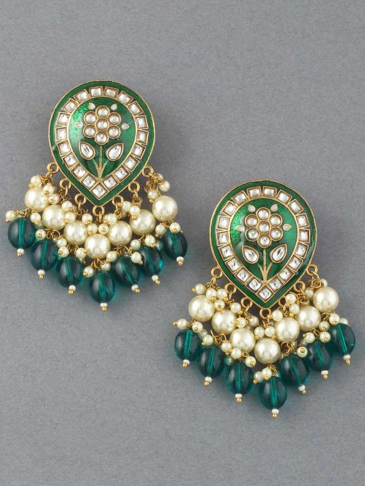 Emerald Charmi Designer Earrings - Bling Bag