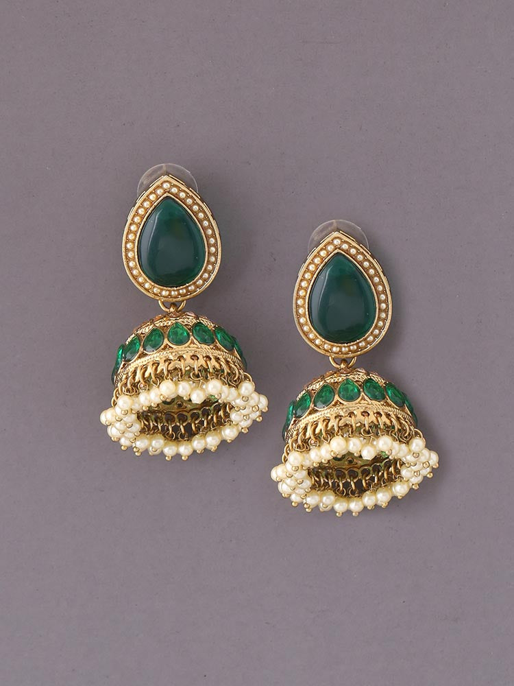 Emerald Charuja Jhumkis