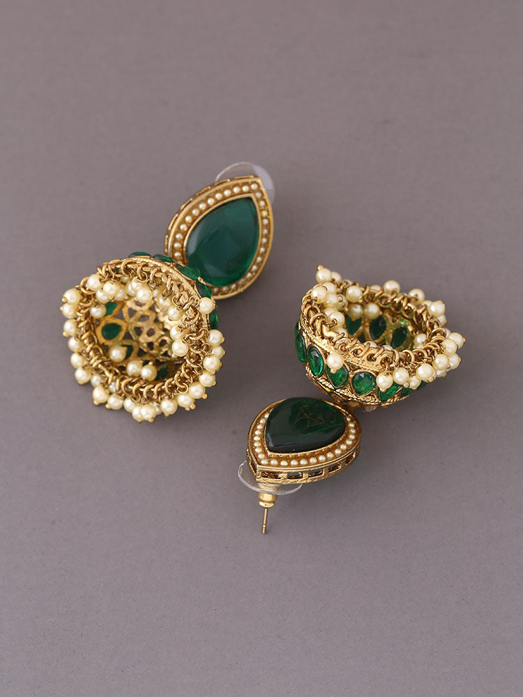 Emerald Charuja Jhumkis